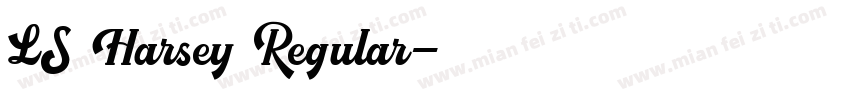 LS Harsey Regular字体转换